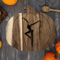 Fall Halloween Wood Pumpkin Charcuterie Board