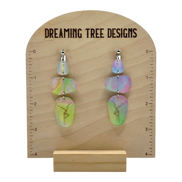 Acrylic Firedancer drop Earrings