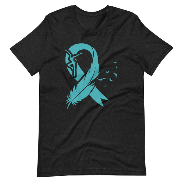 Ovarian Cancer Ribbon Unisex t-shirt