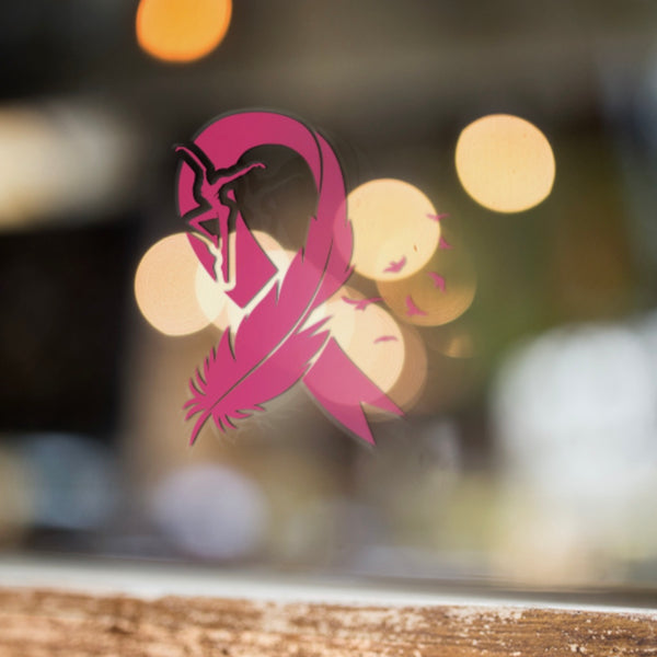 Firedancer Cancer Ribbon  Vinyl Decal