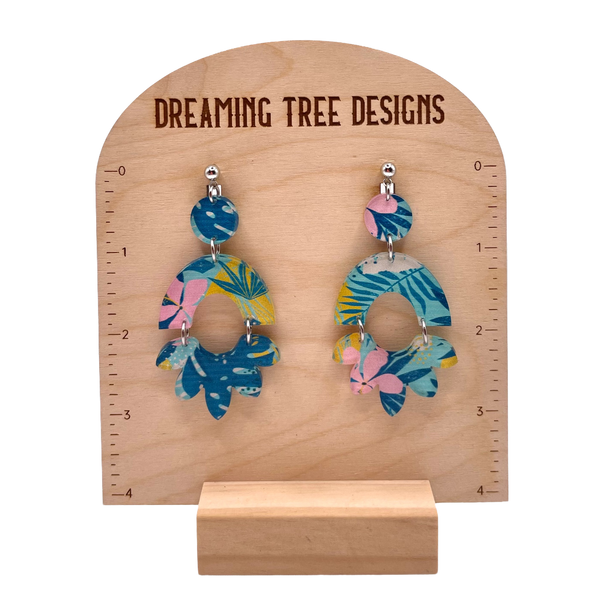 Aloha Acrylic Dangle Earring