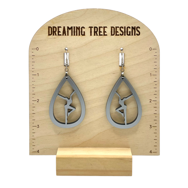 Acrylic Teardrop Firedancer Earrings