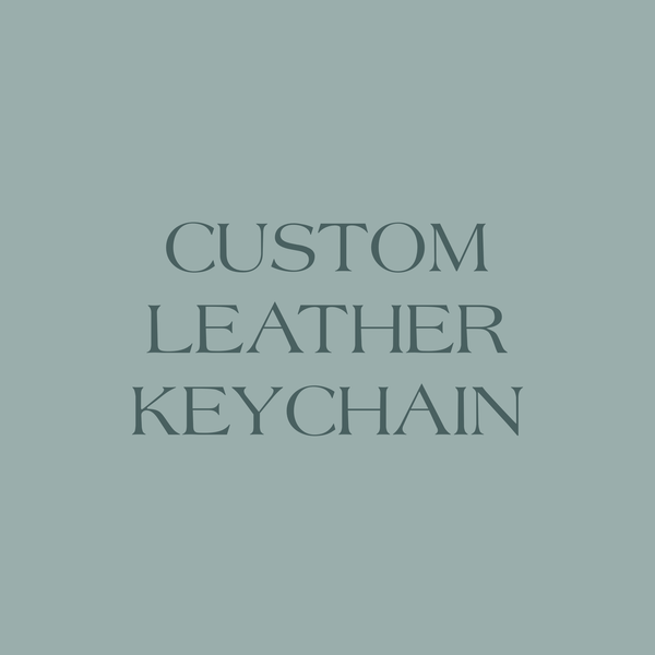 Custom Laser Engraved Leather Keychain