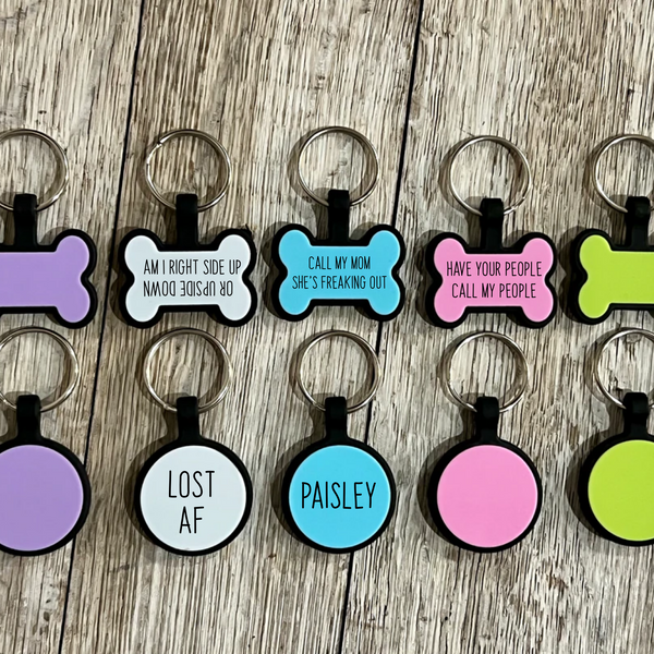 Engraved Silicone pet tags