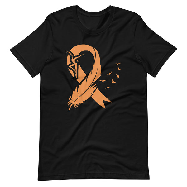 Orange Cancer Ribbon Unisex t-shirt